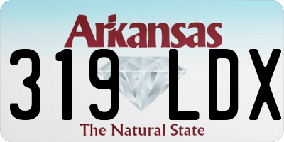 AR license plate 319LDX