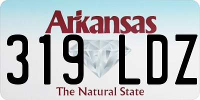 AR license plate 319LDZ