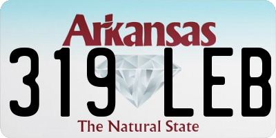 AR license plate 319LEB