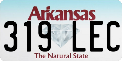 AR license plate 319LEC