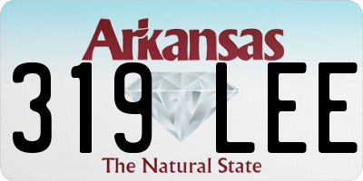 AR license plate 319LEE