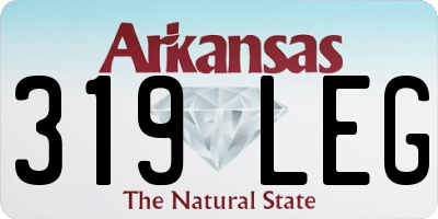 AR license plate 319LEG