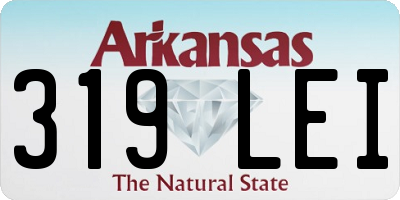 AR license plate 319LEI