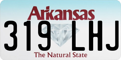 AR license plate 319LHJ