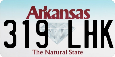 AR license plate 319LHK