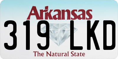AR license plate 319LKD