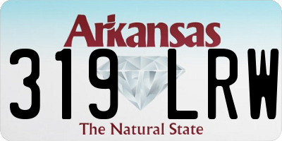 AR license plate 319LRW