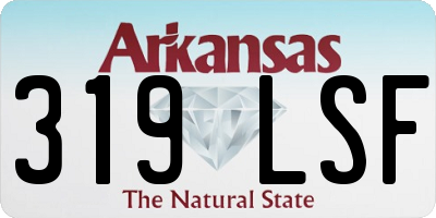 AR license plate 319LSF