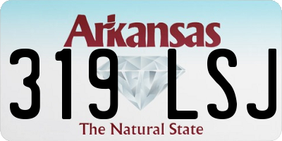 AR license plate 319LSJ