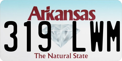 AR license plate 319LWM