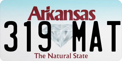 AR license plate 319MAT
