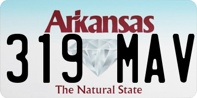 AR license plate 319MAV