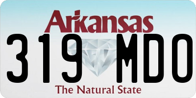 AR license plate 319MDO