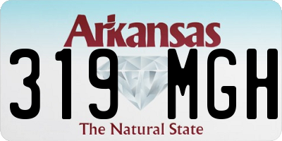 AR license plate 319MGH