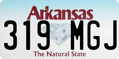 AR license plate 319MGJ