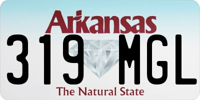 AR license plate 319MGL