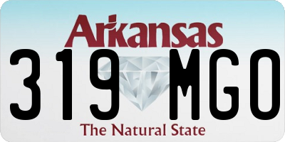 AR license plate 319MGO