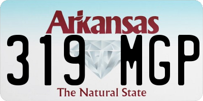AR license plate 319MGP