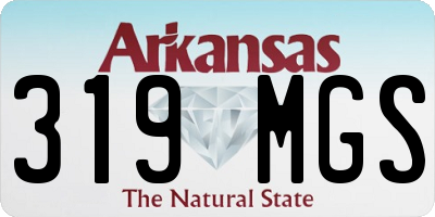 AR license plate 319MGS