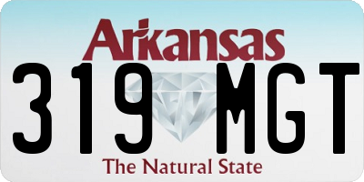 AR license plate 319MGT