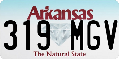 AR license plate 319MGV