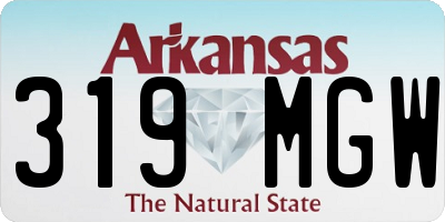 AR license plate 319MGW