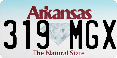 AR license plate 319MGX