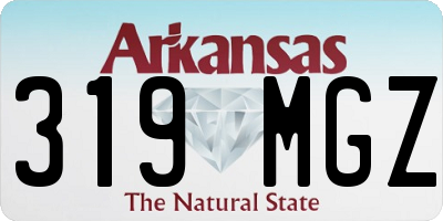 AR license plate 319MGZ