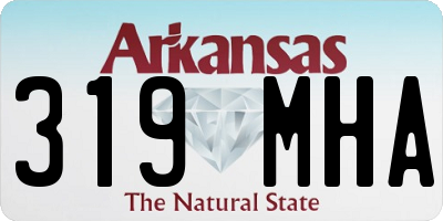 AR license plate 319MHA