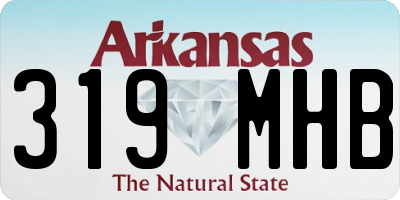 AR license plate 319MHB