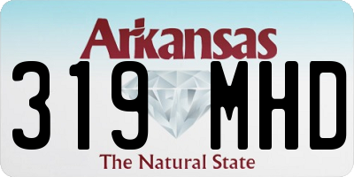 AR license plate 319MHD