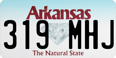 AR license plate 319MHJ