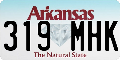 AR license plate 319MHK