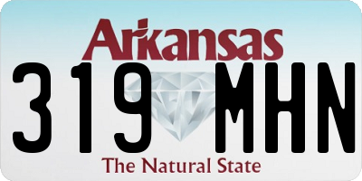 AR license plate 319MHN