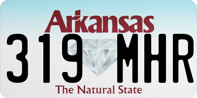 AR license plate 319MHR