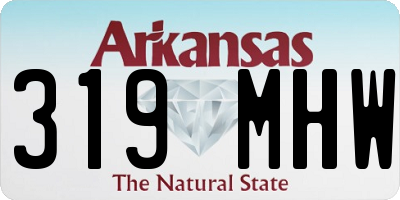 AR license plate 319MHW