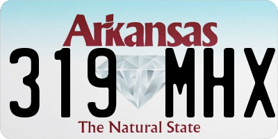 AR license plate 319MHX