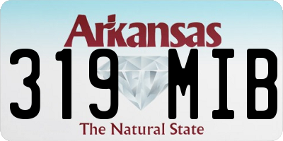 AR license plate 319MIB