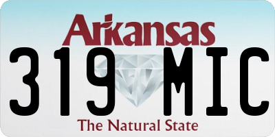 AR license plate 319MIC