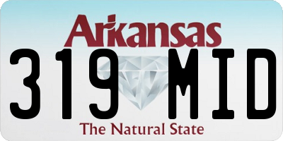 AR license plate 319MID
