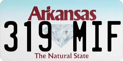 AR license plate 319MIF