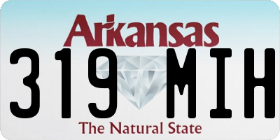 AR license plate 319MIH