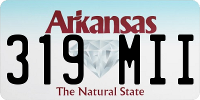 AR license plate 319MII