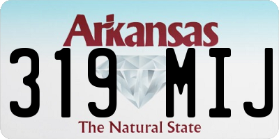 AR license plate 319MIJ
