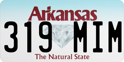 AR license plate 319MIM