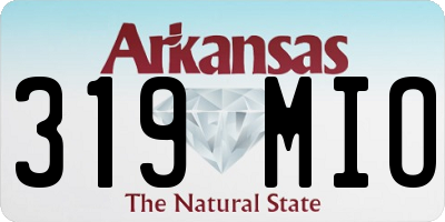 AR license plate 319MIO