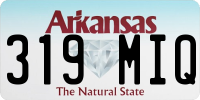 AR license plate 319MIQ