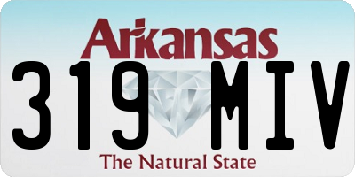 AR license plate 319MIV