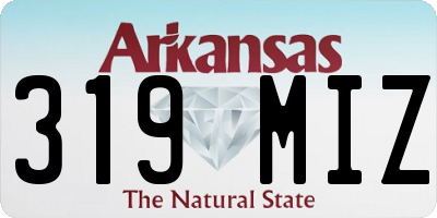 AR license plate 319MIZ
