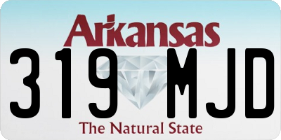 AR license plate 319MJD